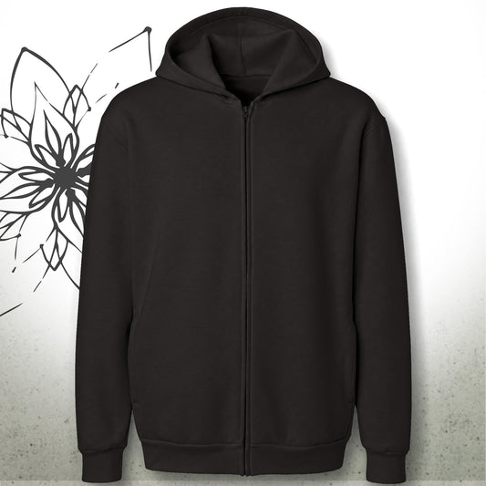 Broken Bleeding Sunflower Halloween Unisex Graphic Full-Zip Hoodie — MoonSong® Collection