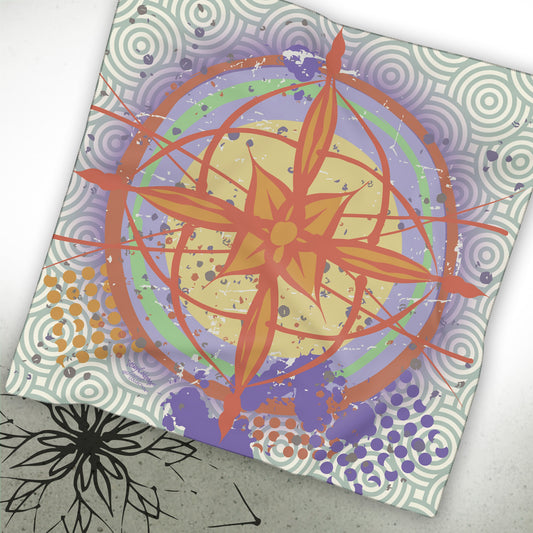 Earth Compass Graphic Scarf - Brush&Pen® Collection