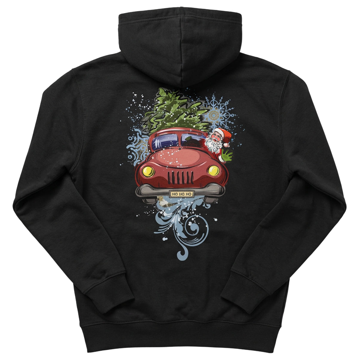 Vintage Santa Truck Unisex Graphic Zip Hoodie | MoonSong Collection
