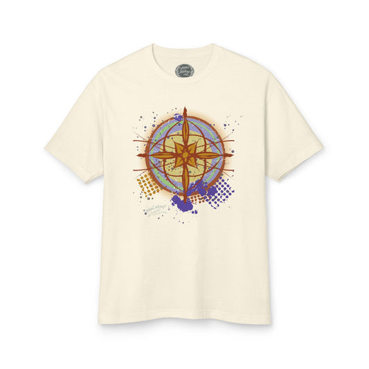 Earth Compass Graphic T-Shirt - Brush&Pen® Collection - Unisex-Fit Tee