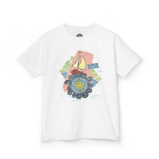 Sailboat Graphic T-Shirt - BoatBird® Collection - Kids' Tee