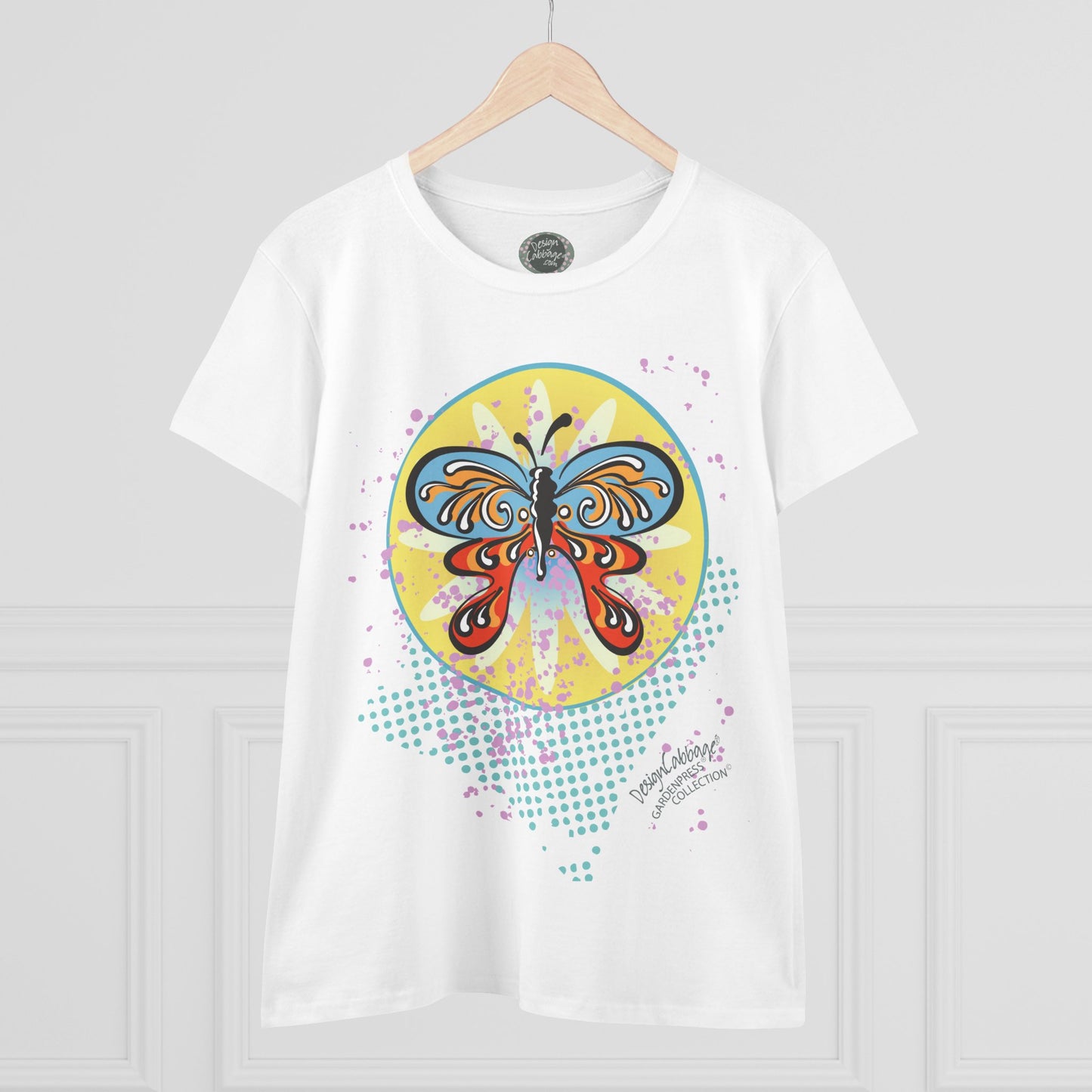Butterfly Garden Graphic T-Shirt - GardenPress® Collection - Women's Tee