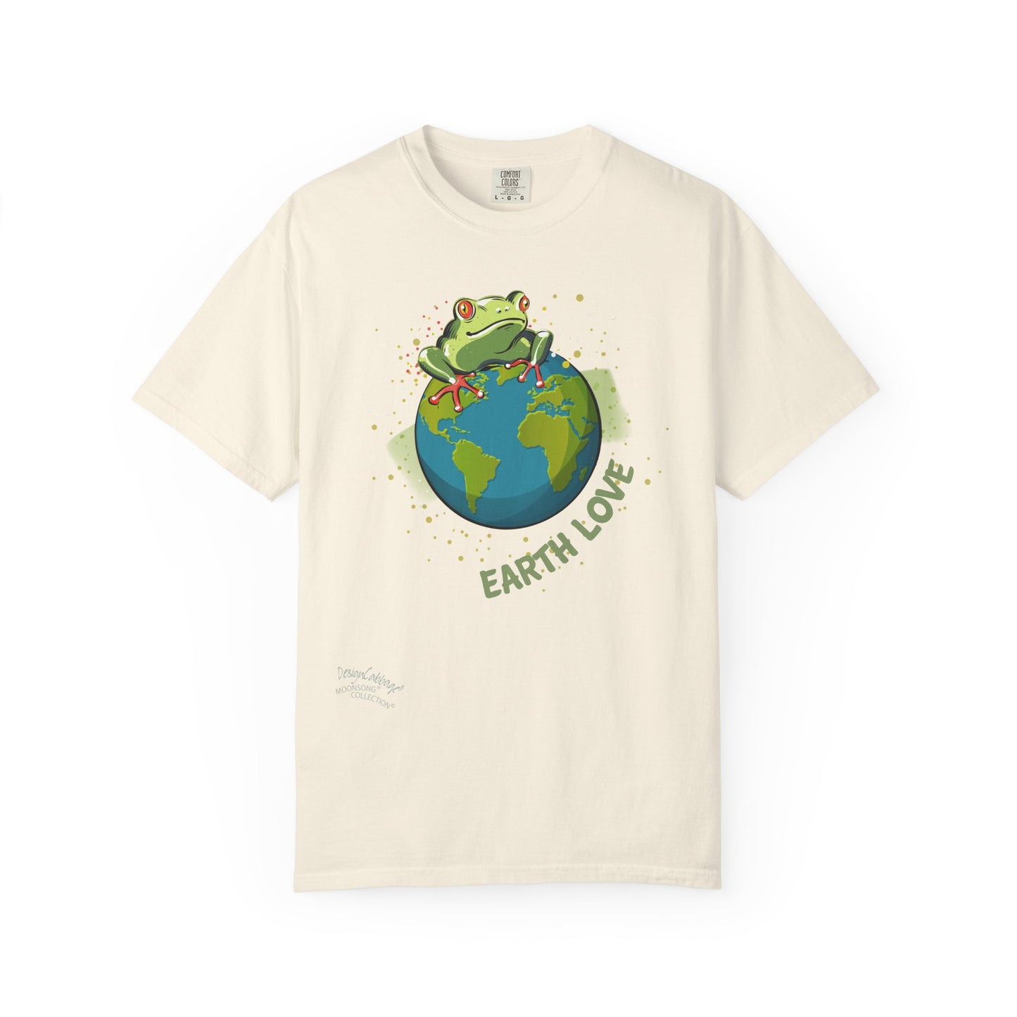 Earth Love T-Shirt — Frog on Globe Eco Graphic Tee