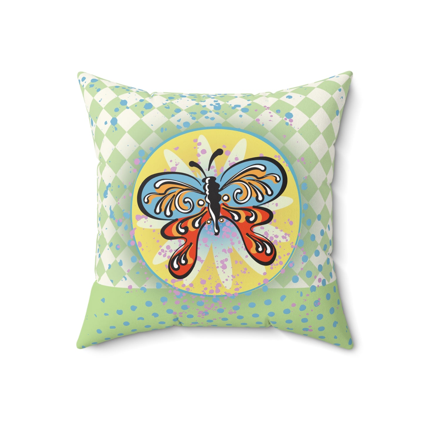 Butterfly Garden Graphic Throw Pillow - GardenPress™ Collection
