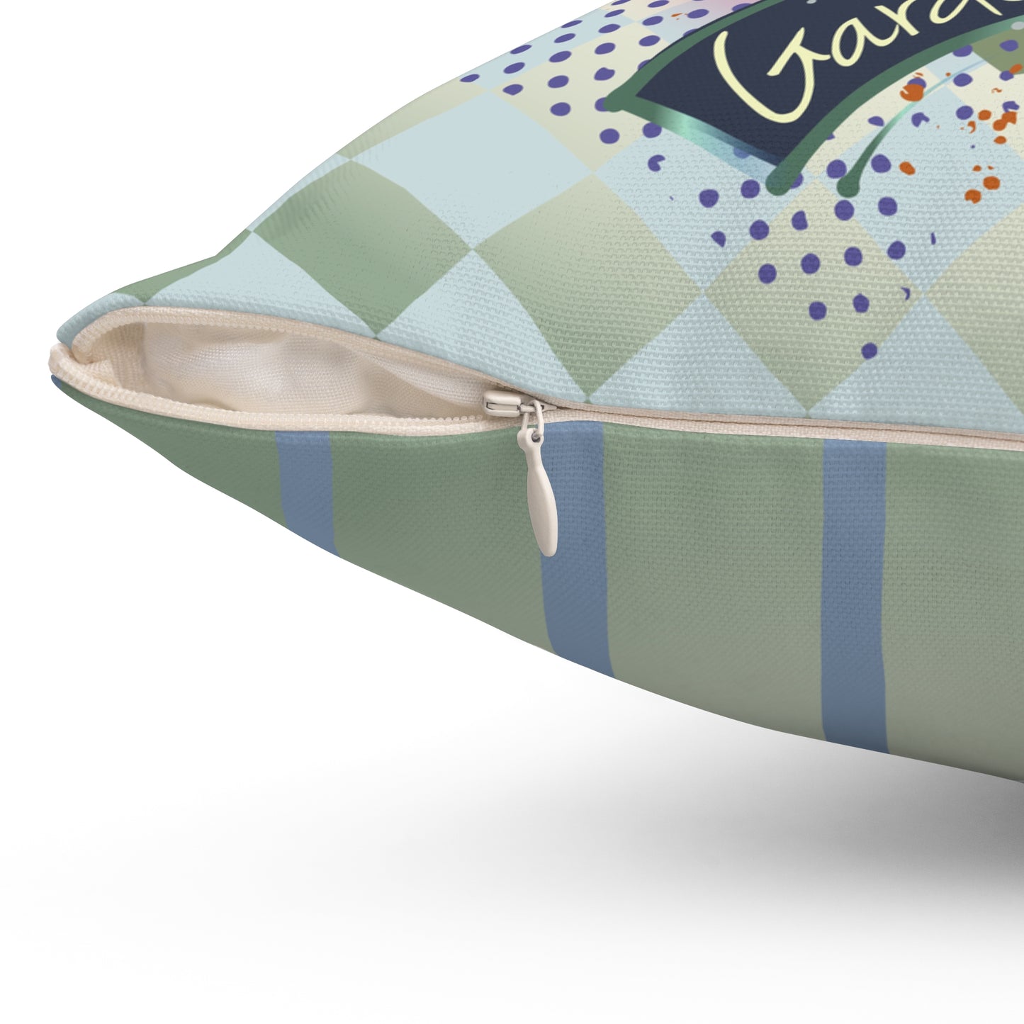 Bunny Rabbit Garden Graphic Throw Pillow - GardenPress™ Collection