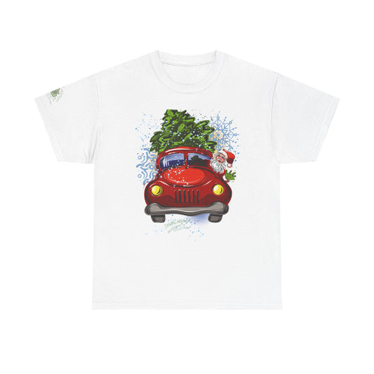 Santa Truck Graphic T-Shirt - MoonSong® Holiday Collection - Unisex-Fit Tee