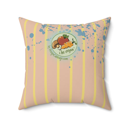 Strawberry Garden Graphic Throw Pillow - I Be Vegan™ Collection