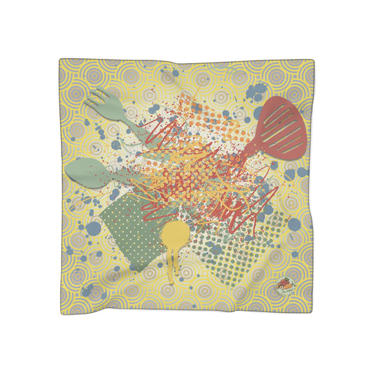 Kitchen Chaos Graphic Scarf - I Be Vegan® Collection