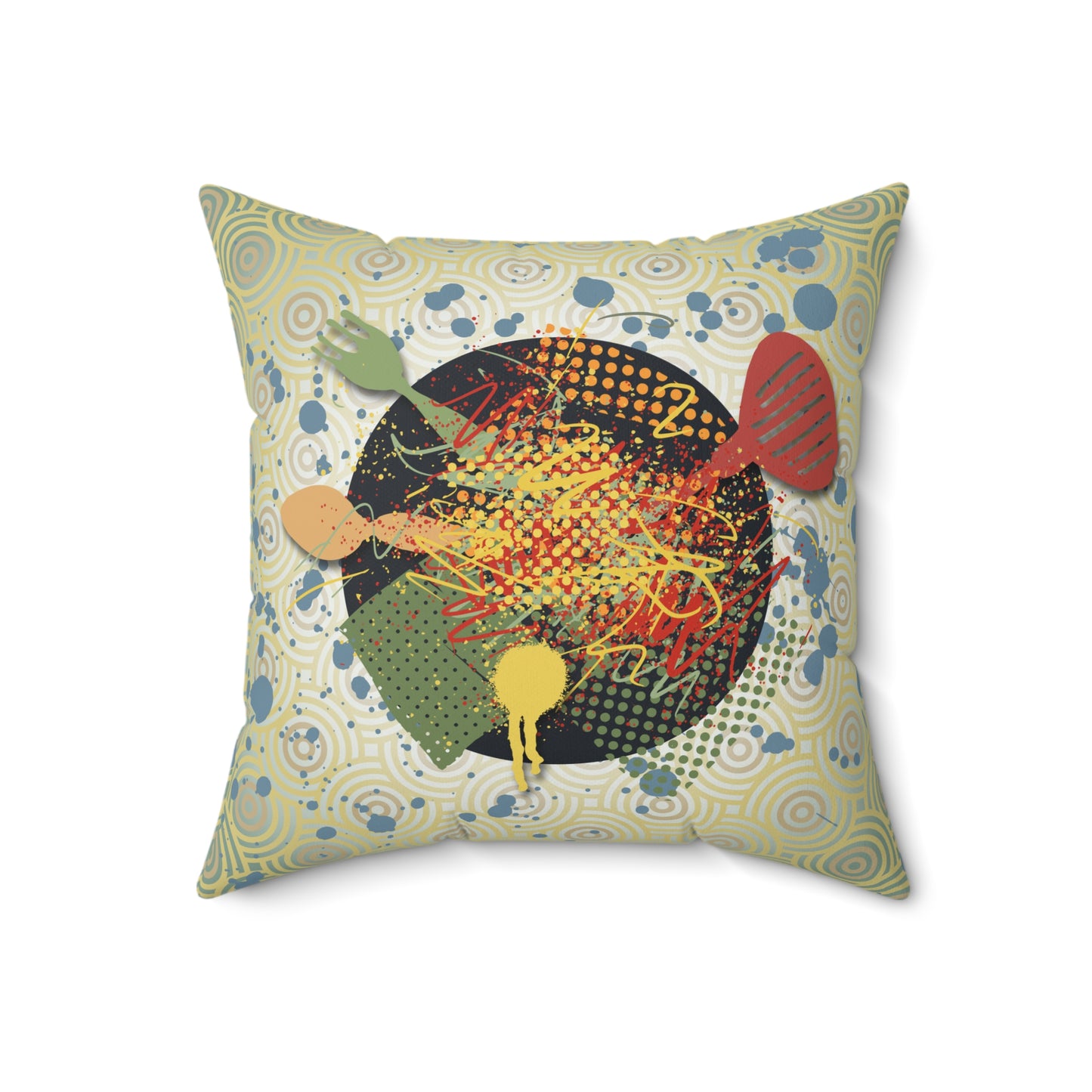 Kitchen Chaos Graphic Pillow - I Be Vegan™ Collection
