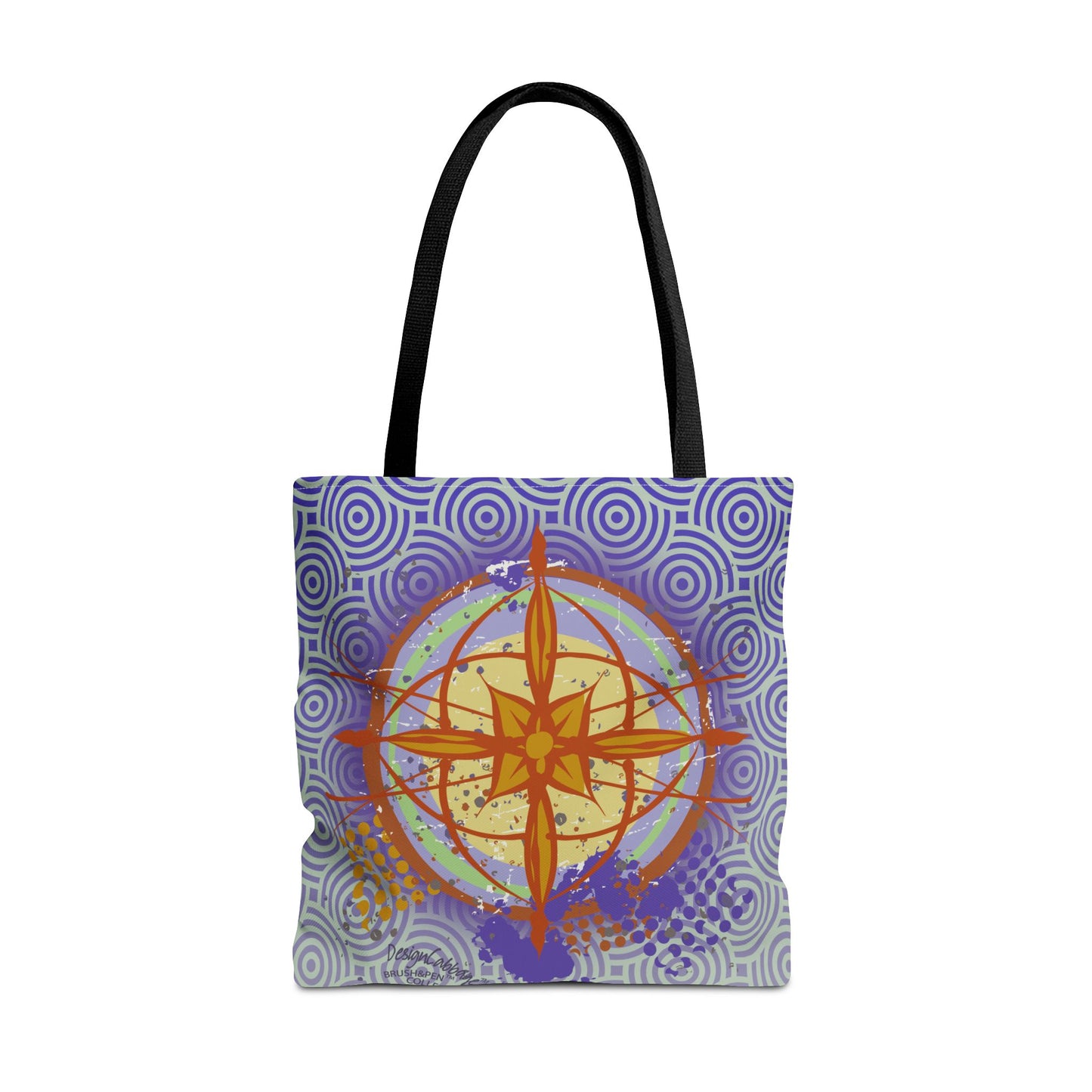 Earth Compass Graphic Tote Bag - Brush&Pen™ Collection