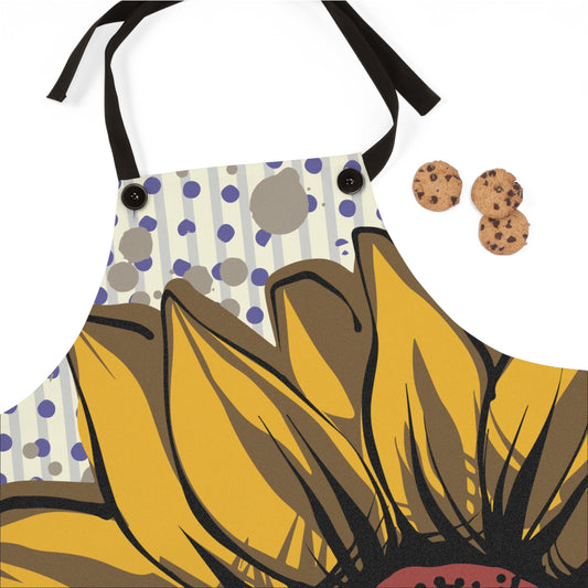 Sunflower Graphic Apron - VintageInk® Collection