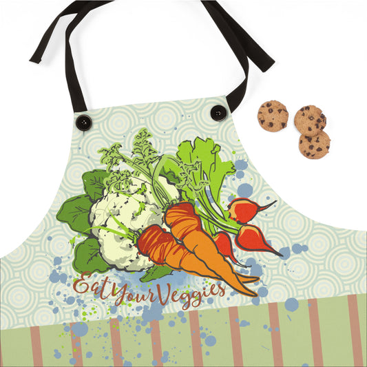 Vegetable Garden Graphic Apron - I Be Vegan® Collection
