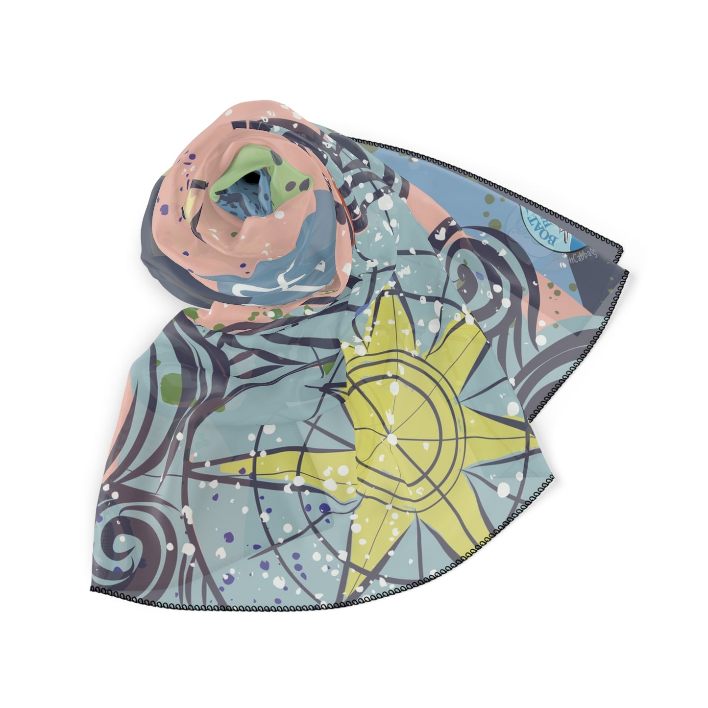 Sailboat Nautical Graphic Scarf - BoatBird® Collection