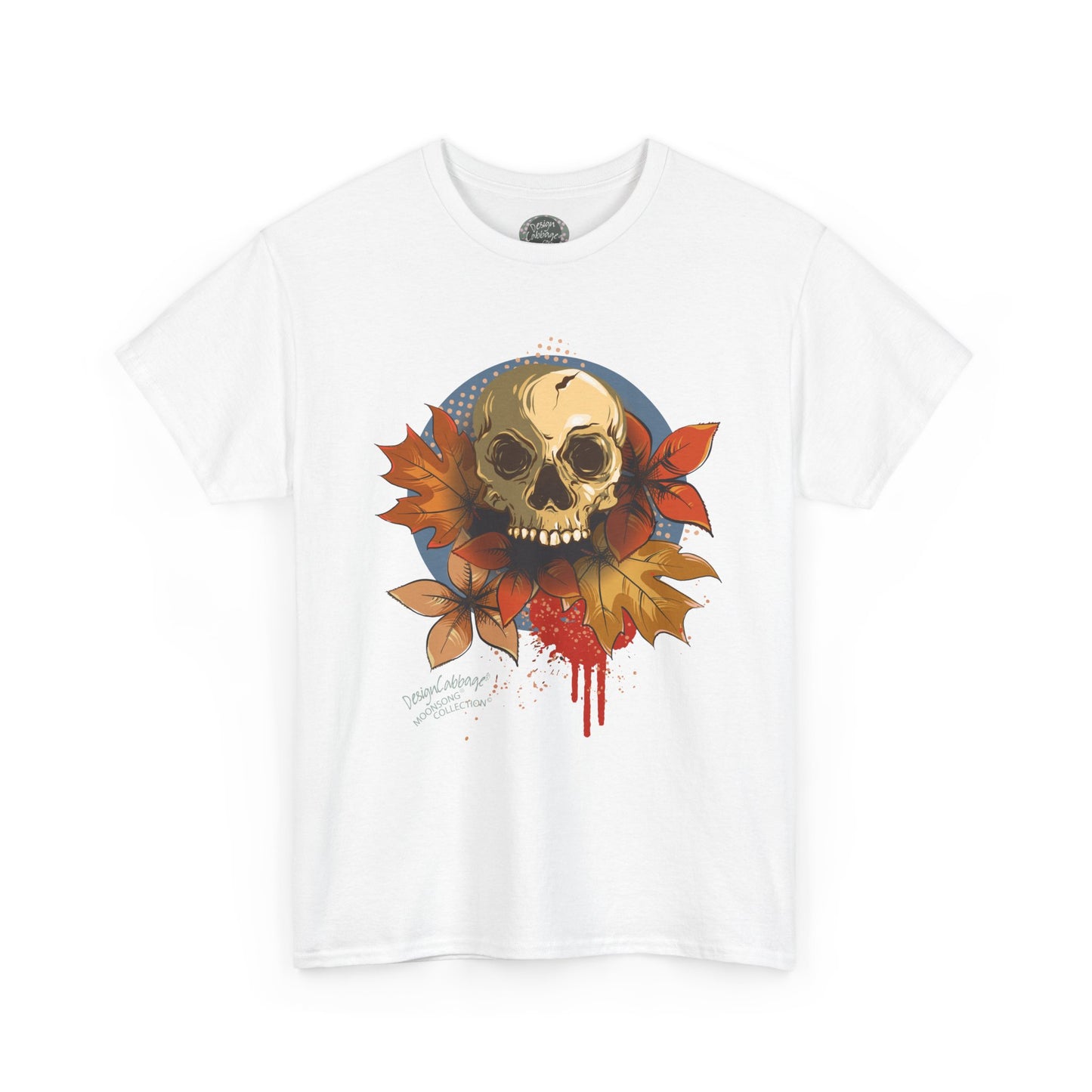 Halloween and Fall Scary Skull Graphic T-Shirt - MoonSong® Holiday Collection - Unisex Tee