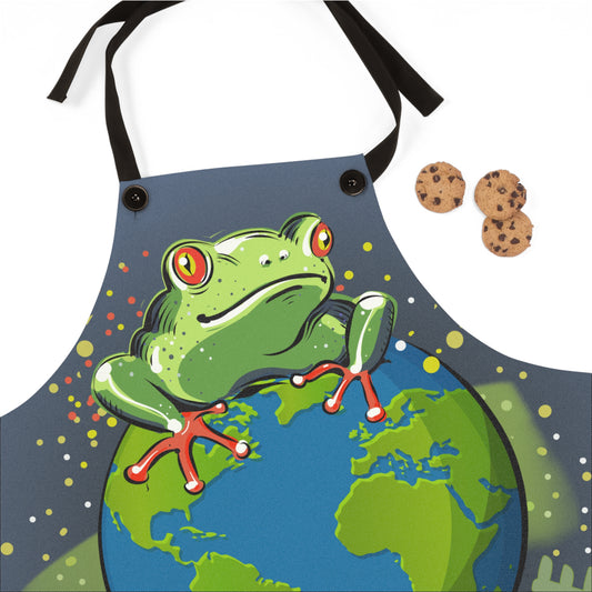Frog Earth Love Graphic Apron - MoonSong® Collection