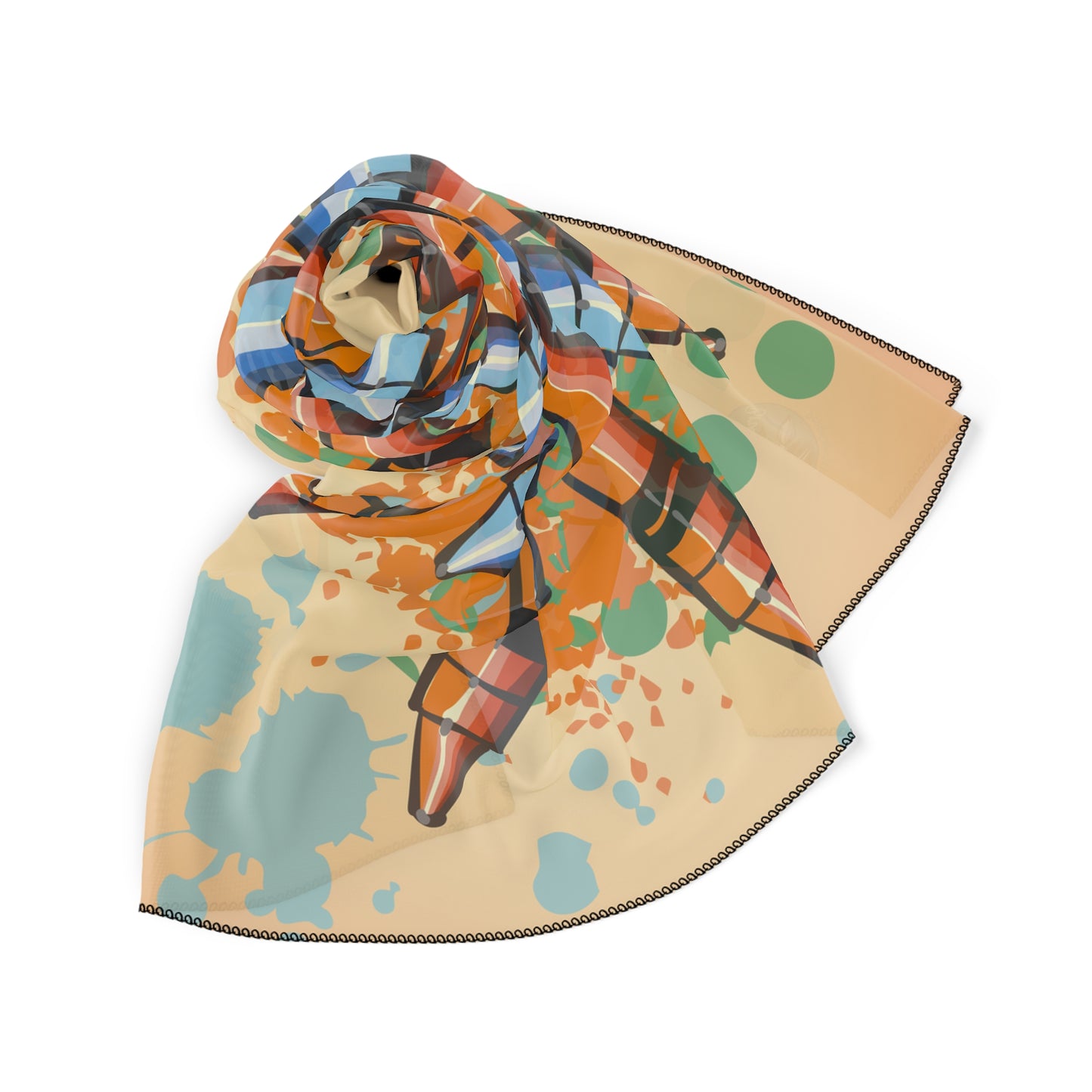 Crayon Mandala Graphic Scarf - Brush&Pen® Collection