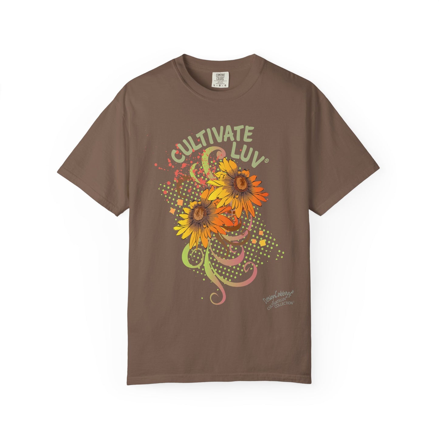 Cultivate Luv Sunflower T-Shirt — Floral Positive Vibes Tee