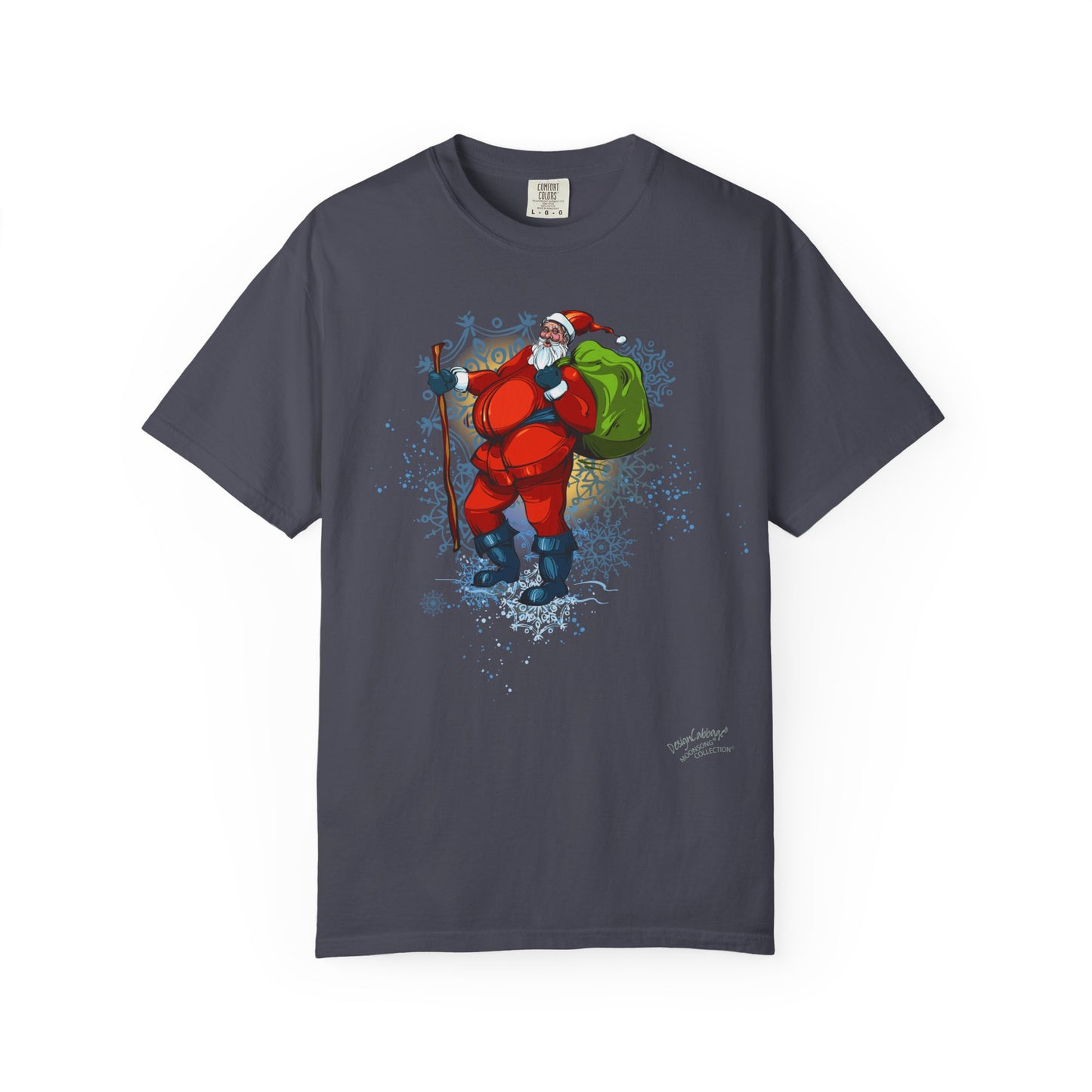 Vintage Christmas Hiking Santa Unisex Graphic T-Shirt — MoonSong® Collection