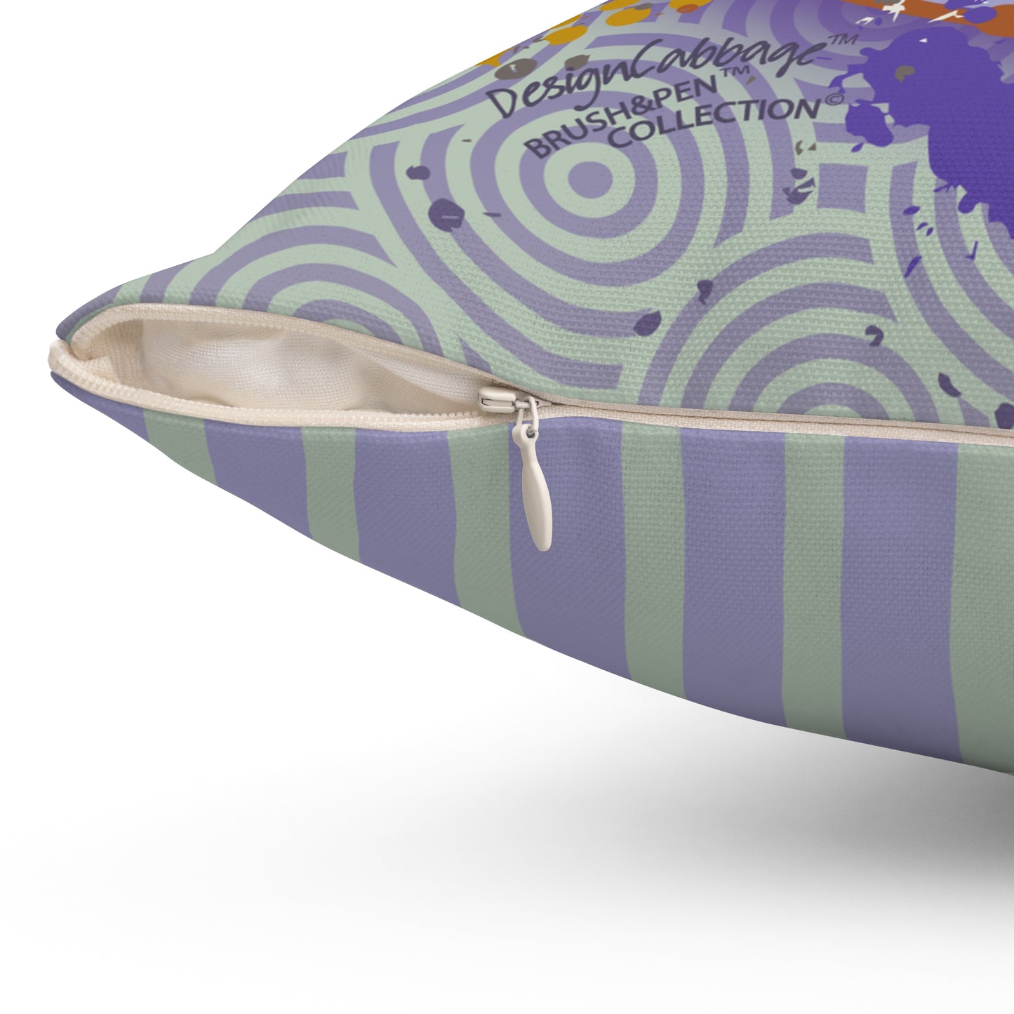 Earth Compass Graphic Throw Pillow - Brush&Pen™ Collection