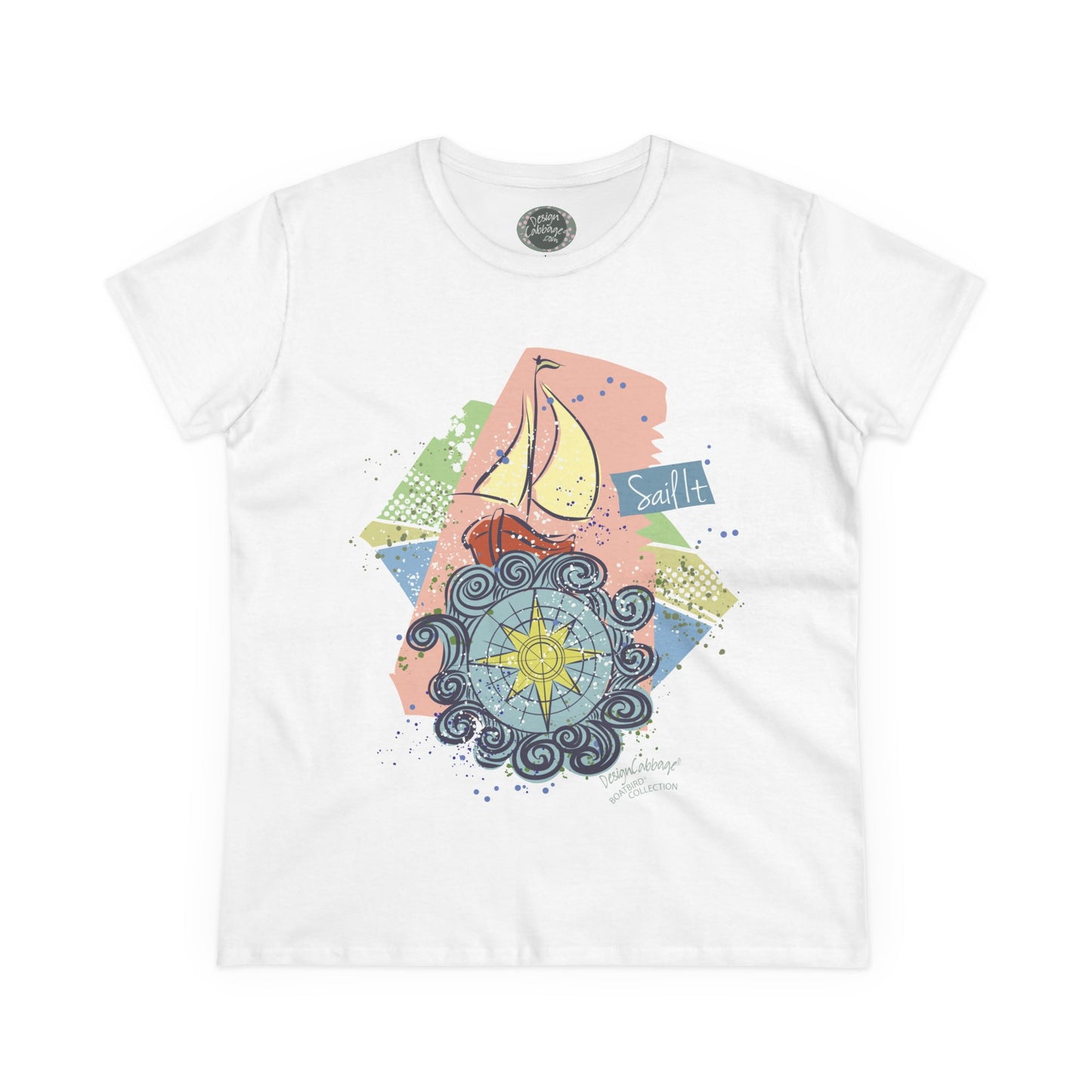 Sailboat Graphic T-Shirt - BoatBird® Collection - Women's Tee