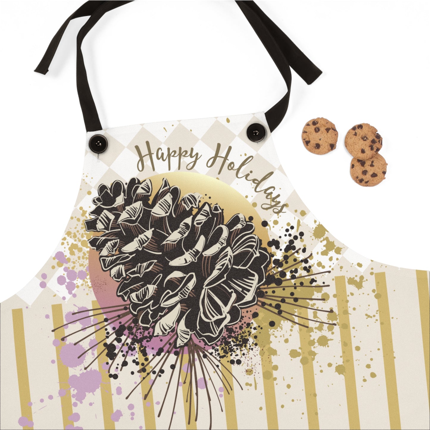 Christmas Pine Cone Graphic Apron - MoonSong® Collection