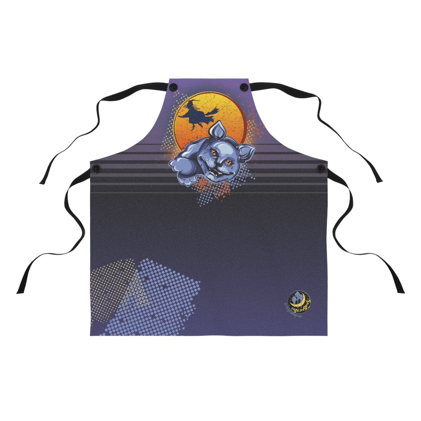 Halloween Cat Graphic Apron - MoonSong® Collection