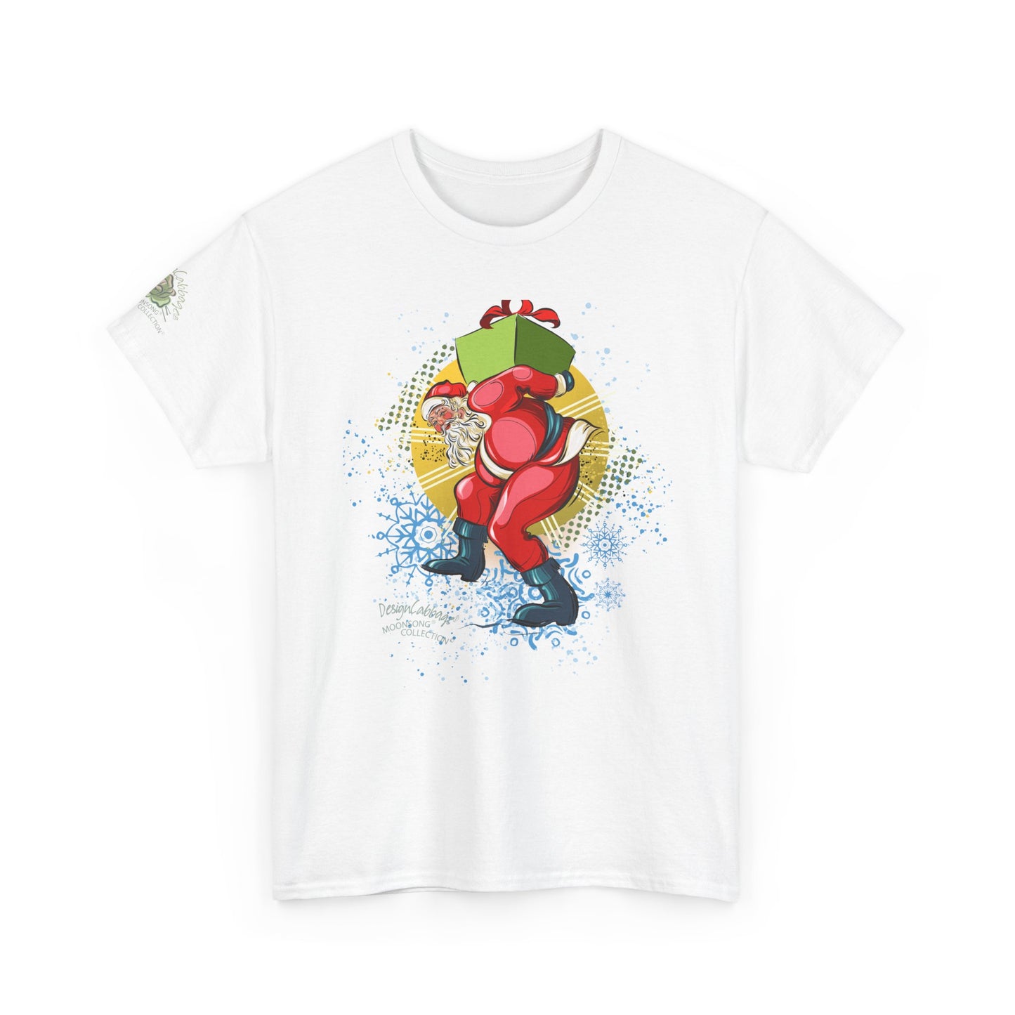 Happy Dancing Santa Graphic T-Shirt - MoonSong® Holiday Collection - Unisex-Fit Tee