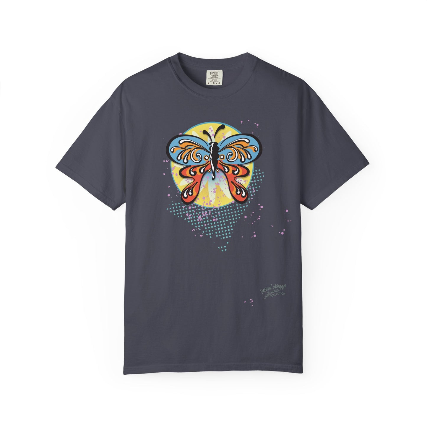 Colorful Retro Psychedelic Butterfly Unisex Graphic T-Shirt — GardenPress® Collection
