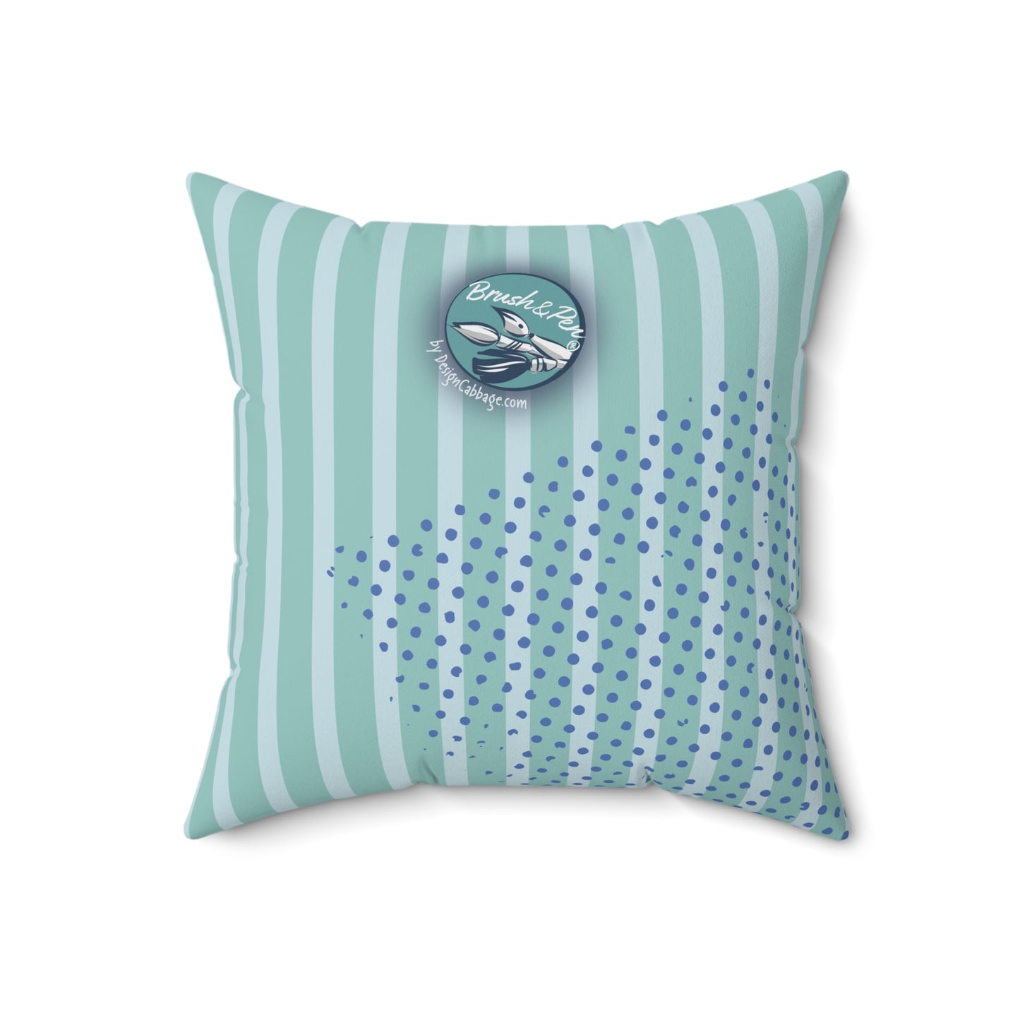 Colorful Abstract Art Graphic Throw Pillow - Brush&Pen™ Collection