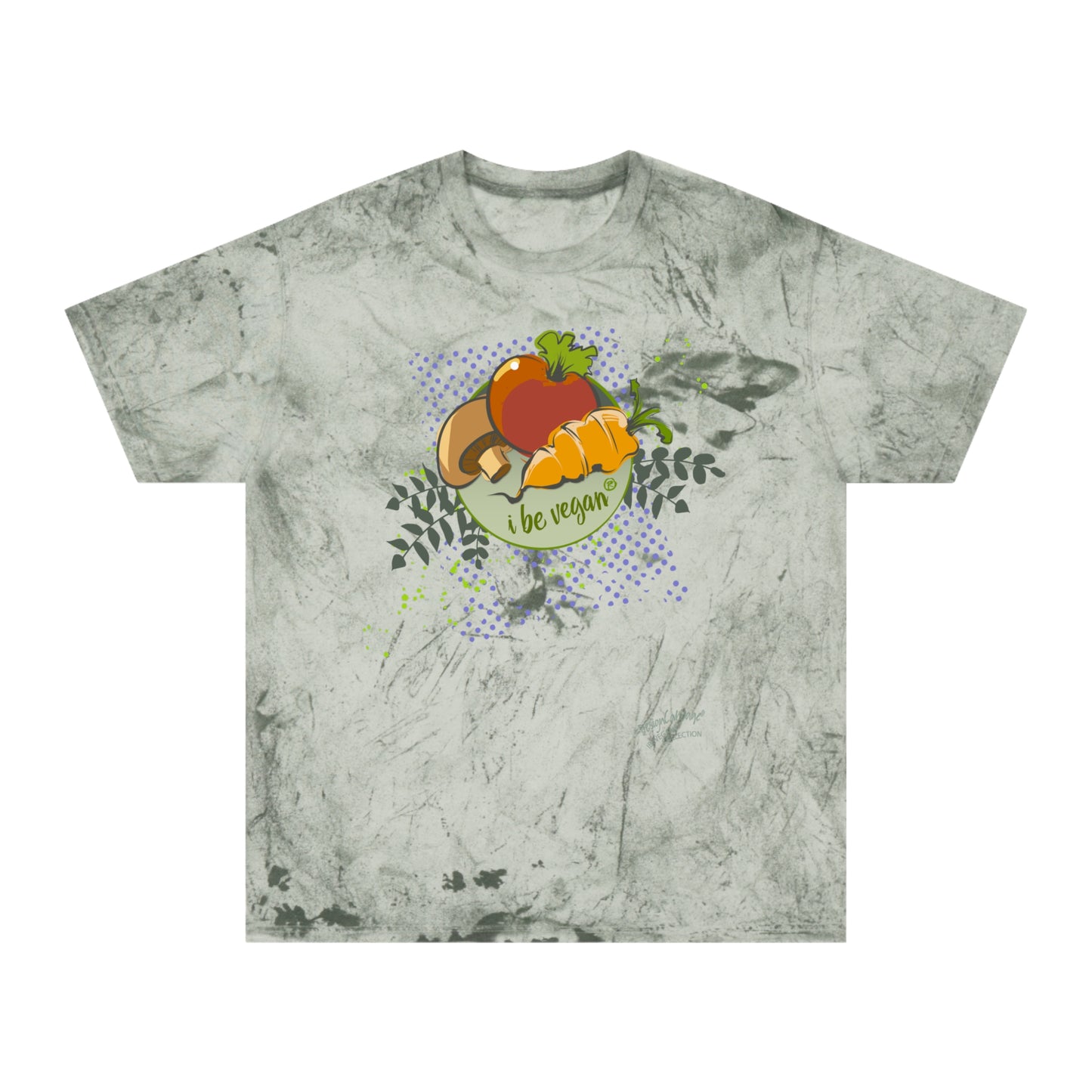 Vegan Harvest Graphic T-Shirt — "Be Vegan" Fruit & Veggie Design