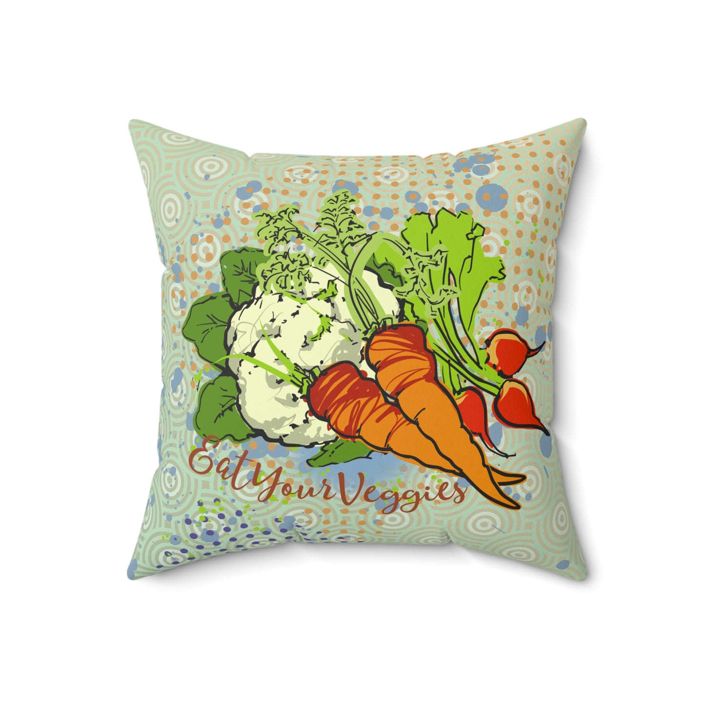 Vegetable Garden Graphic Pillow - I Be Vegan™ Collection