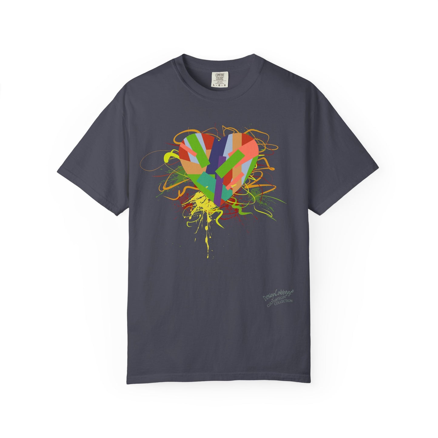 Heart Splash T-Shirt — Colorful Abstract Love Graphic Tee