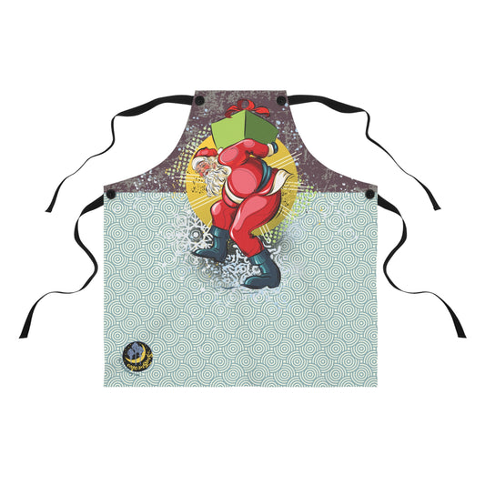 Dancing Santa Graphic Apron - MoonSong® Collection