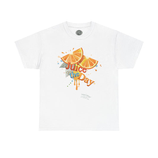 Juice The Day™ Tee – Retro Orange Slice Graphic T-Shirt