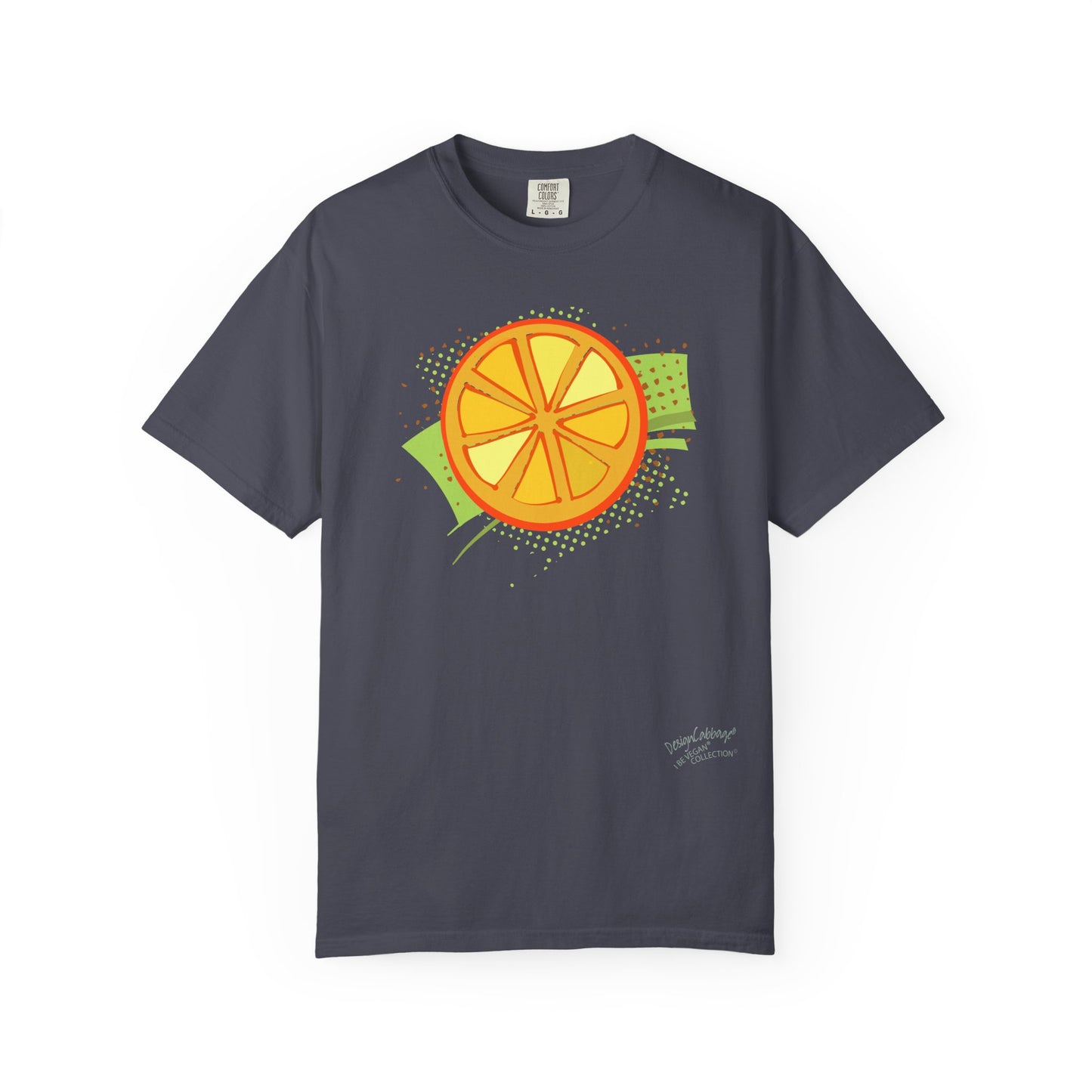Orange Slice Graphic T-Shirt — Retro Citrus Art Tee