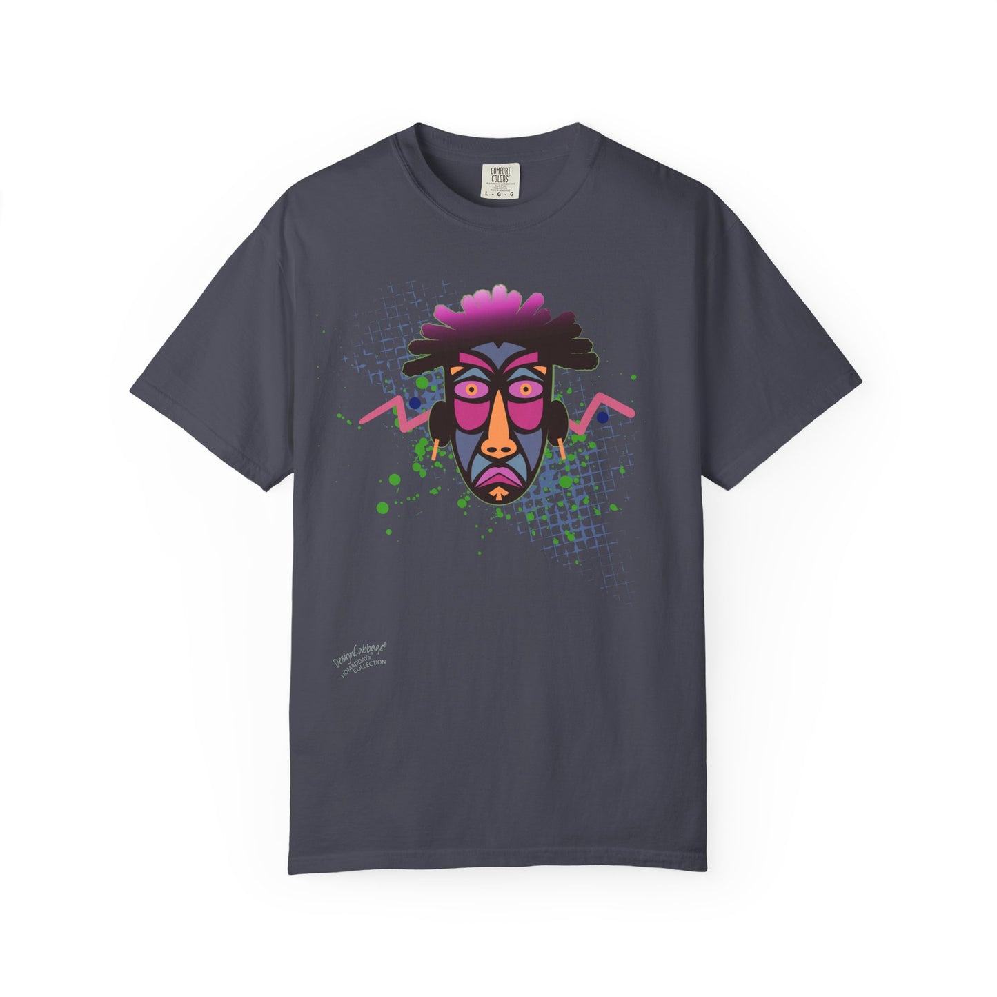 Abstract Tribal Mask T-Shirt — Colorful Urban Art Tee