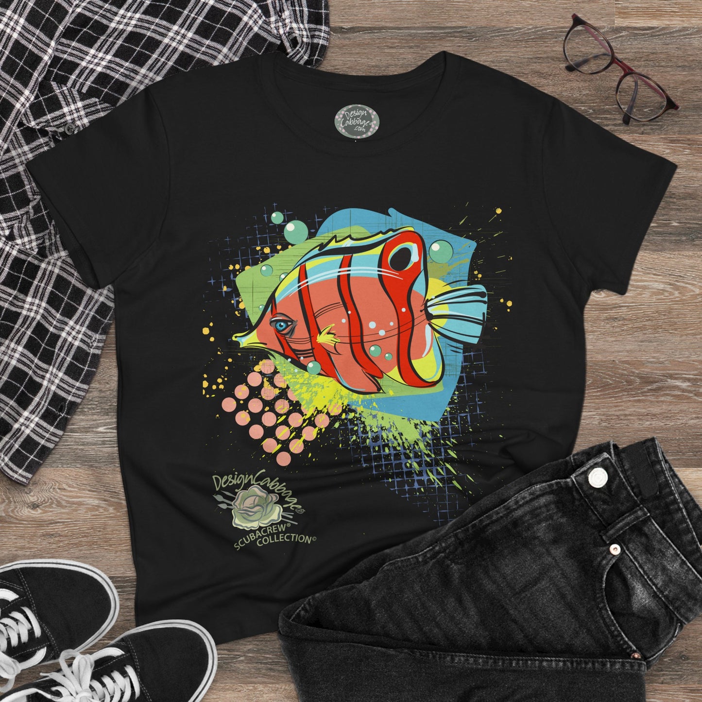 Tropical Fish Ocean Graphic T-Shirt - ScubaCrew® Collection - Women's Tee