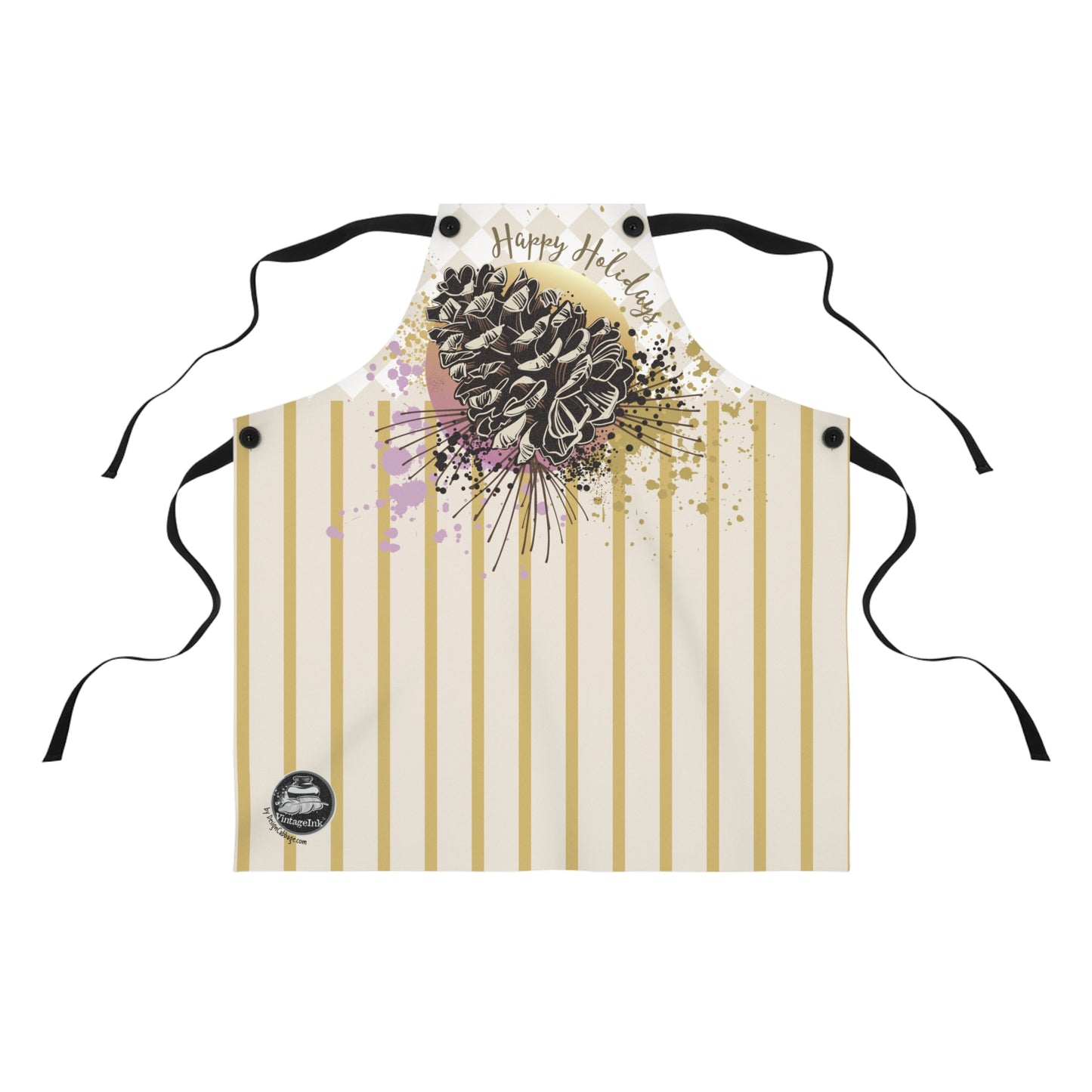 Christmas Pine Cone Graphic Apron - MoonSong® Collection