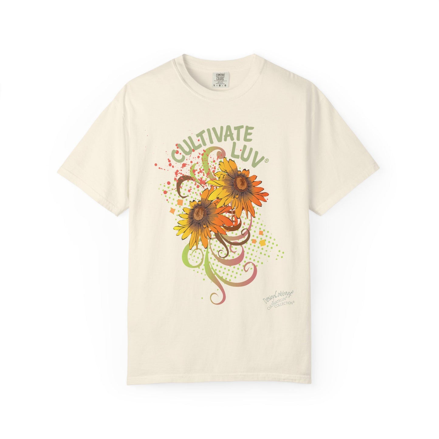 Cultivate Luv Sunflower T-Shirt — Floral Positive Vibes Tee