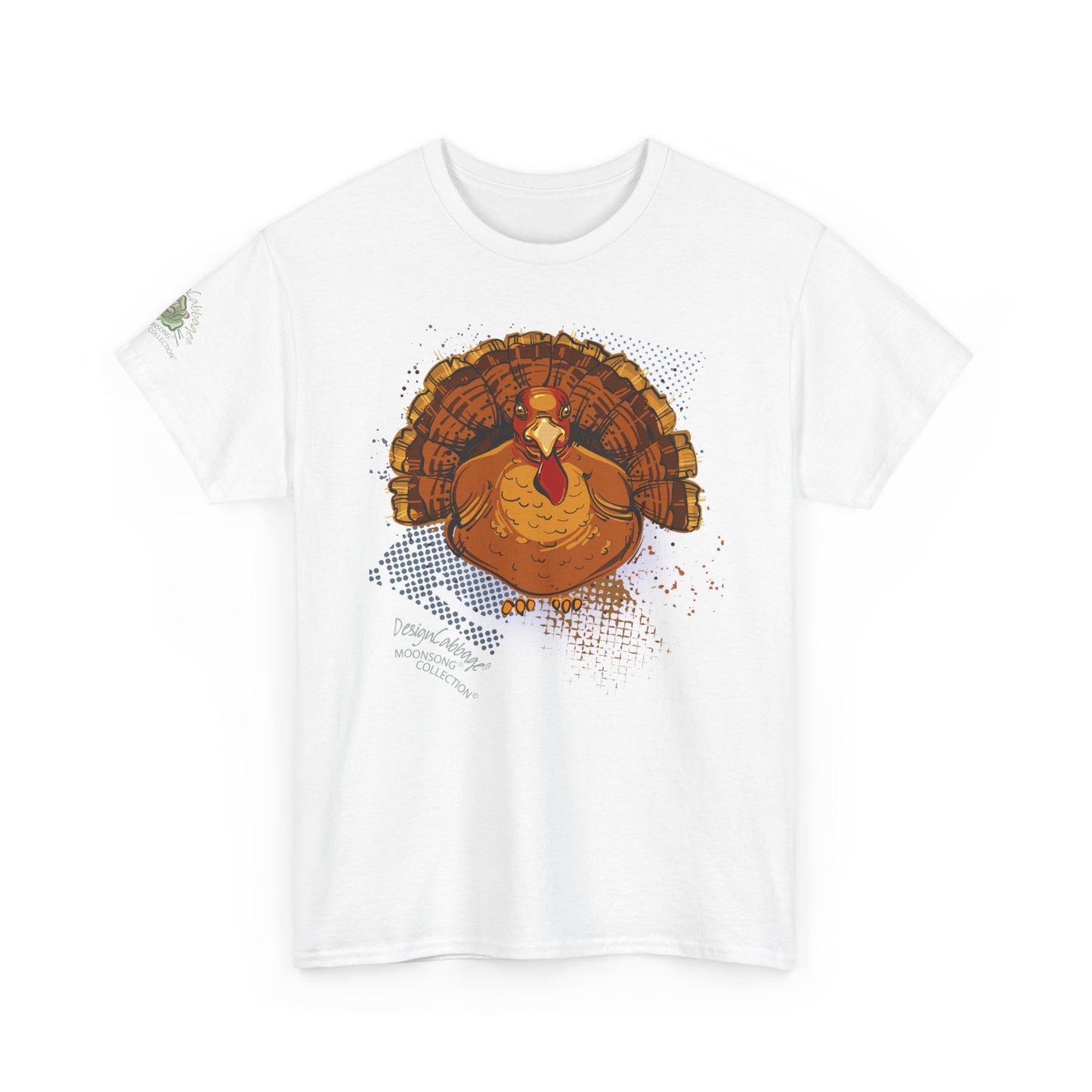 Thanksgiving Christmas Turkey Gobbler Graphic T-Shirt - MoonSong® Holiday Collection - Unisex-Fit Tee