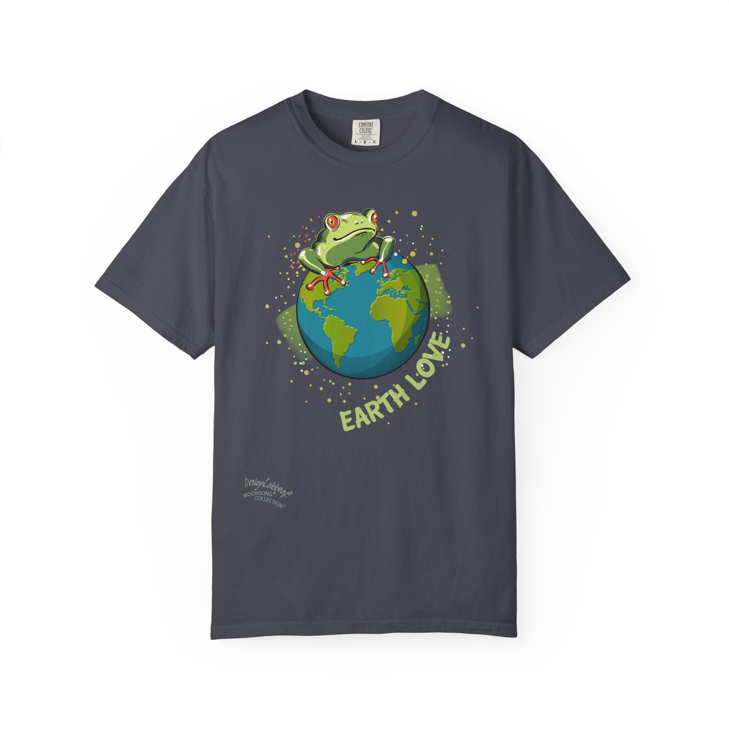 Earth Love T-Shirt — Frog on Globe Eco Graphic Tee