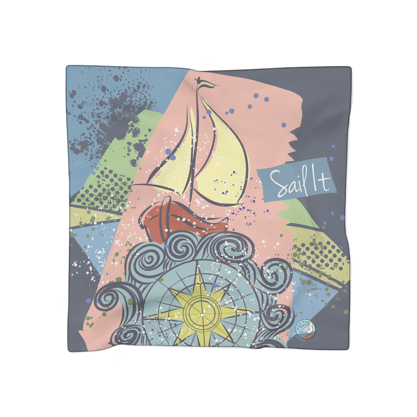 Sailboat Nautical Graphic Scarf - BoatBird® Collection