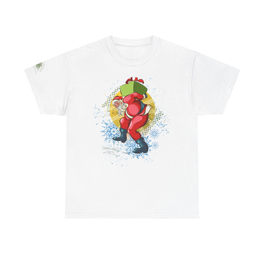 Happy Dancing Santa Graphic T-Shirt - MoonSong® Holiday Collection - Unisex-Fit Tee