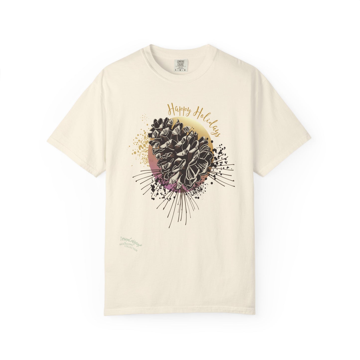 Happy Holidays Pinecone Graphic T-Shirt