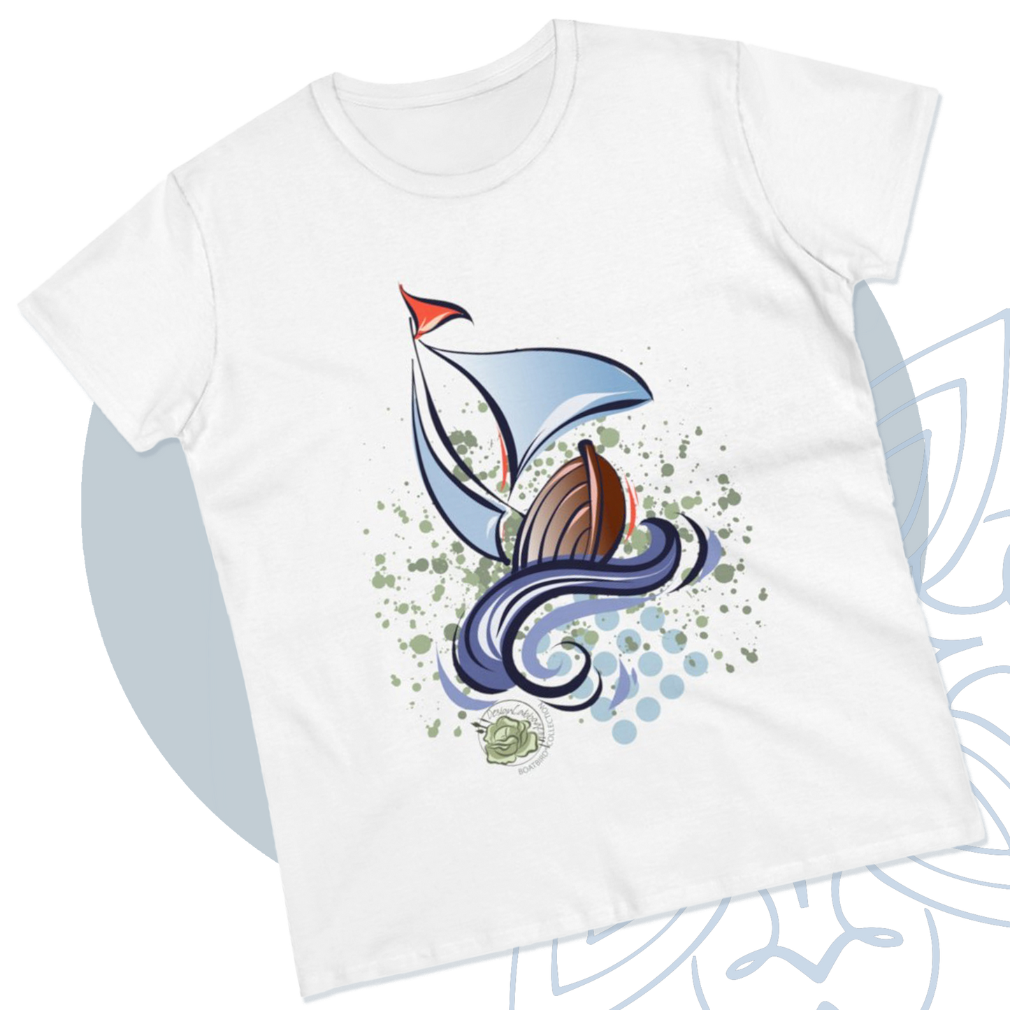 Sailboat Graphic T-Shirt - BoatBird® Collection - Women's Tee