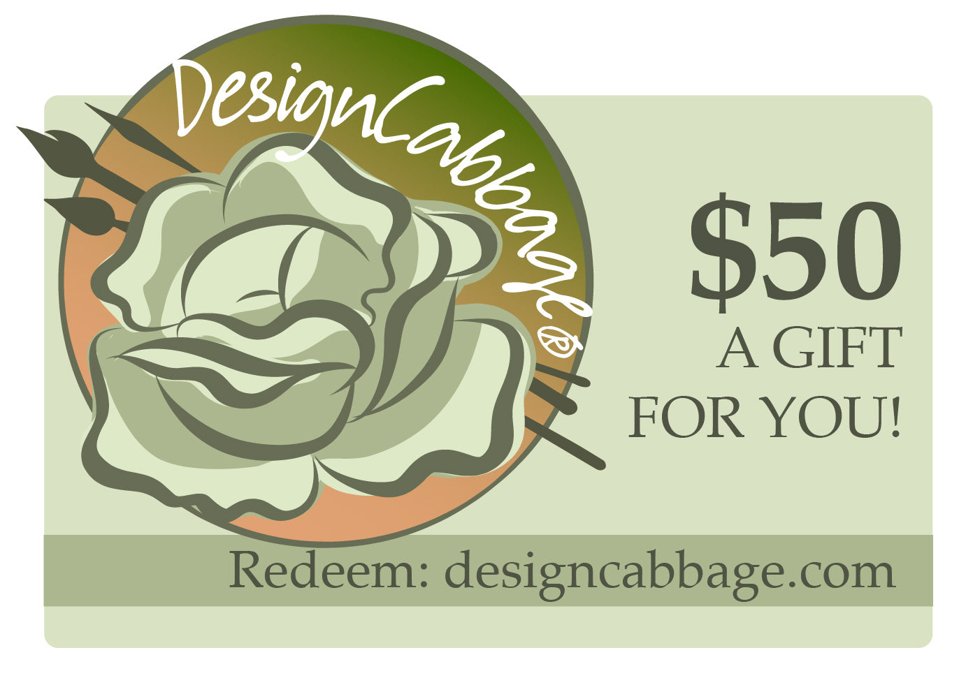 Design Cabbage® Gift Card