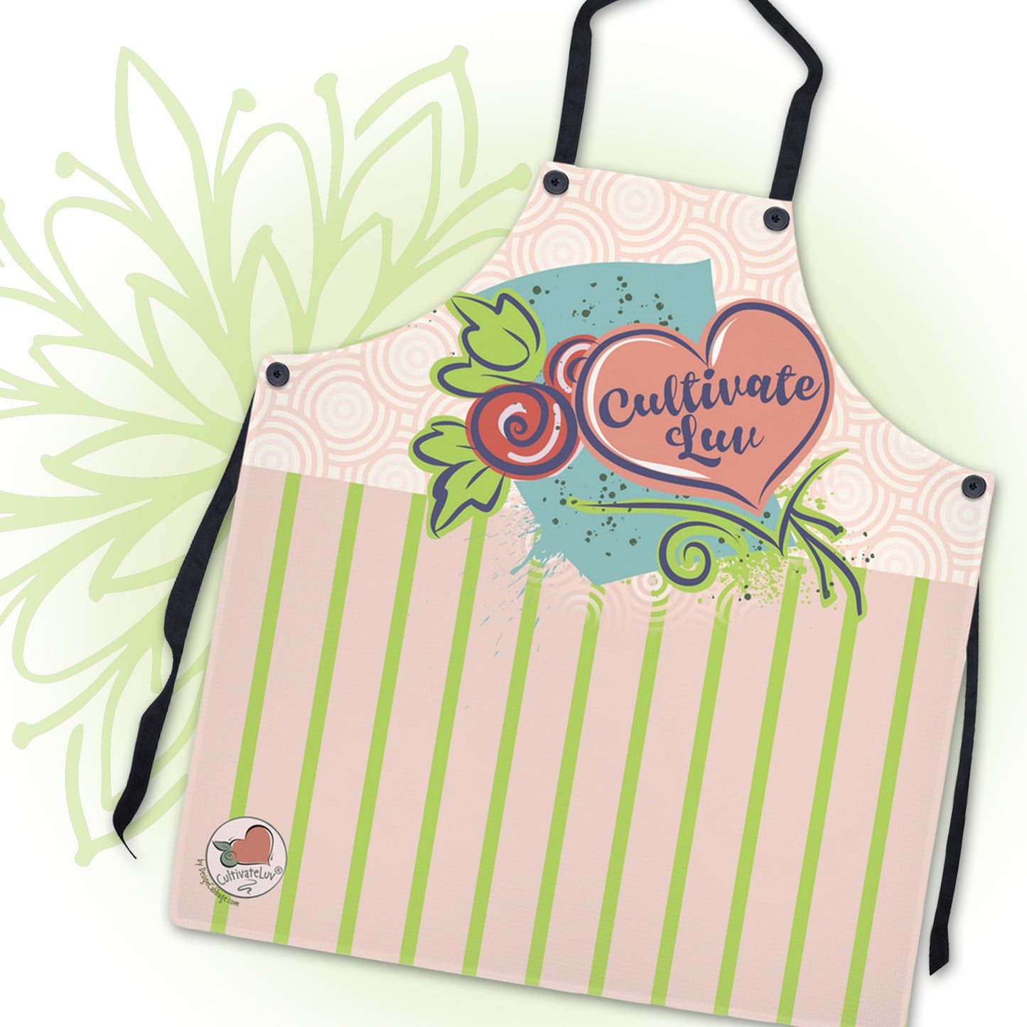Love Heart Graphic Apron - CultivateLuv® Collection