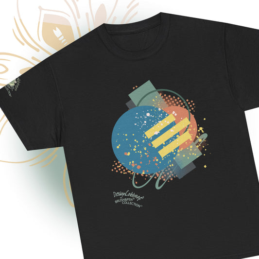 Earth To Mars Abstract Cosmic Graphic T-Shirt - Brush&Pen® Collection - Unisex Tee