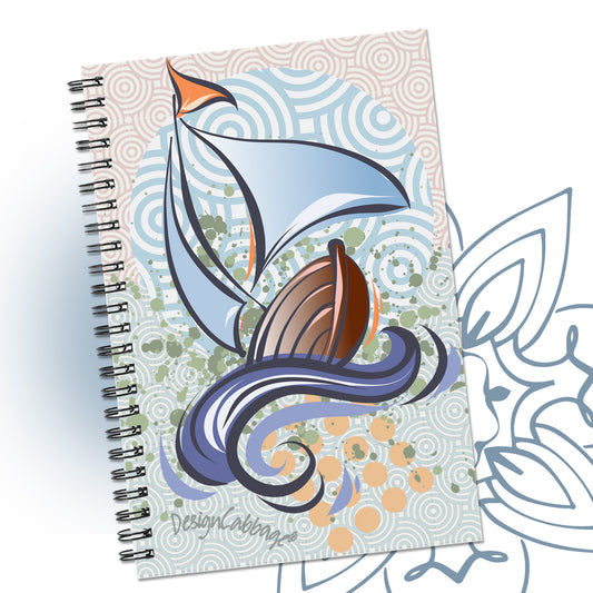 Sailboat Graphic Notebook Journal - BoatBird® Collection