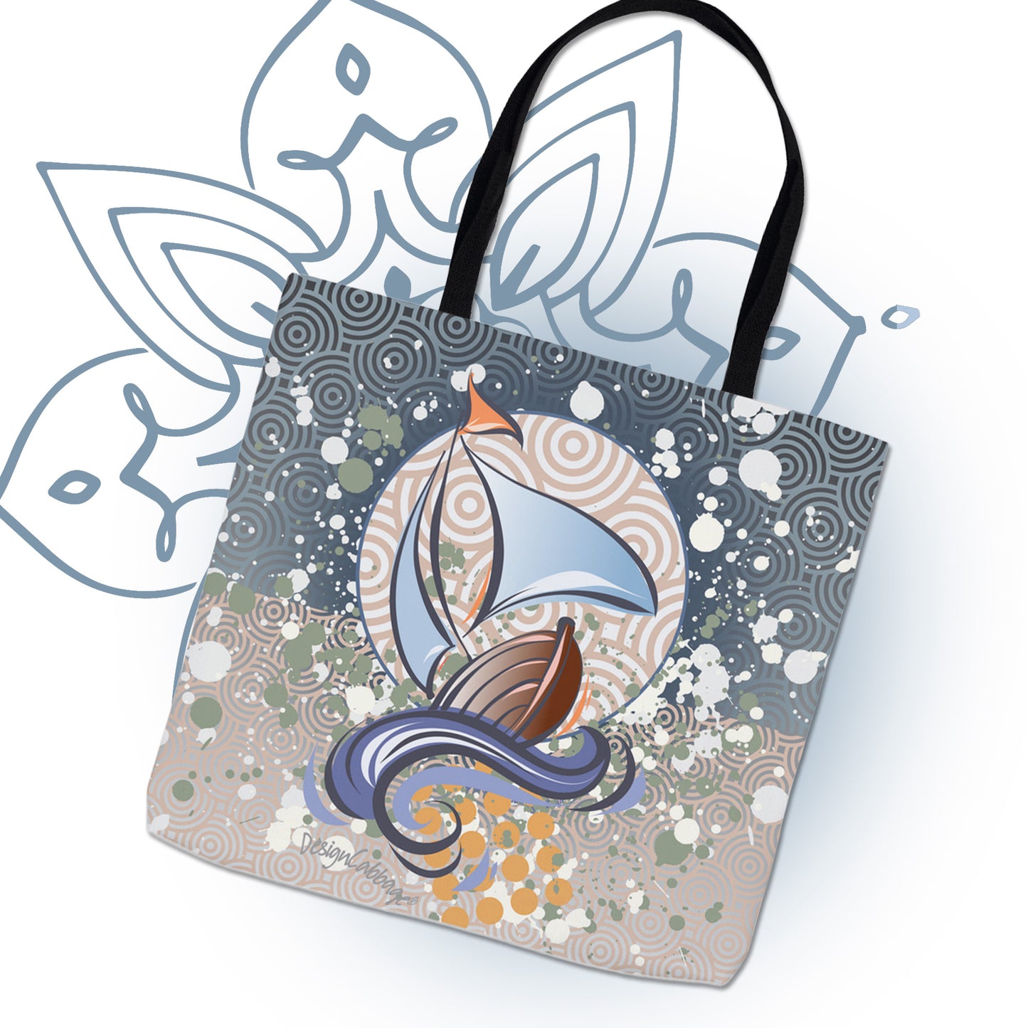 Sailboat Graphic Tote Bag - BoatBird® Collection